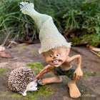 Pixie Poking his little Hedgehog Friend with a Stick