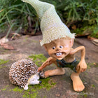 Pixie Poking his little Hedgehog Friend with a Stick