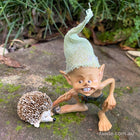 Pixie Poking his little Hedgehog Friend with a Stick