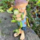 Pixie Boy with his Frog Friends (a)