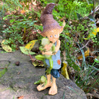 Pixie Boy with his Frog Friends (a)