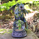 Ornate Dragon with Snow Globe 19cm