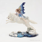 Fairy Riding on Leaping Wolf Figurine by Veronese Design