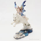 Fairy Riding on Leaping Wolf Figurine by Veronese Design