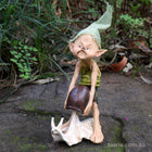 Naughty Pixie trying to Pull the Shell off a Snail
