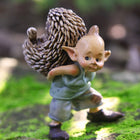 Pixie Carrying a Hedgehog