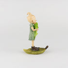 Pixie Girl Hugging a Frog