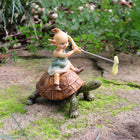 Pixie Girl Riding on a Turtle Friend
