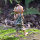 Shy Pixie trying to Hide behind a Leaf