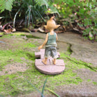 Pixie Boy confused whilst Playing Hopscotch
