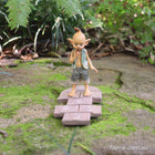 Pixie Boy confused whilst Playing Hopscotch