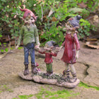 A Beautiful Pixie Family Figurine - Mother, Father and Child