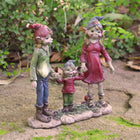 A Beautiful Pixie Family Figurine - Mother, Father and Child