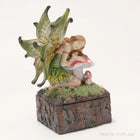 Beautiful Fairy Resting on a Soft Mushroom Trinket Box