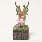 Beautiful Fairy Resting on a Soft Mushroom Trinket Box