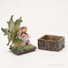 Beautiful Fairy Resting on a Soft Mushroom Trinket Box