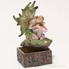 Beautiful Fairy Resting on a Soft Mushroom Trinket Box