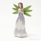 Purple Flower Fairy - Holding a Contented Dove - Figurine