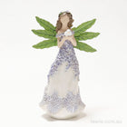 Purple Flower Fairy - Holding a Contented Dove - Figurine