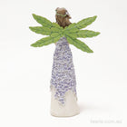 Purple Flower Fairy - Holding a Bouquet - Figurine