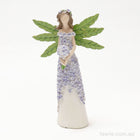 Purple Flower Fairy - Holding a Bouquet - Figurine
