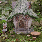 Fairy Nancy-Jean's Glittery (Solar) Fern Home with Log Table (Kit)