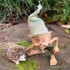 Pixie Poking his little Hedgehog Friend with a Stick