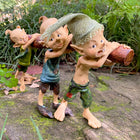 Pixie Brothers all helping to Carrying a Log back Home (b)