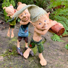 Pixie Brothers all helping to Carrying a Log back Home (b)