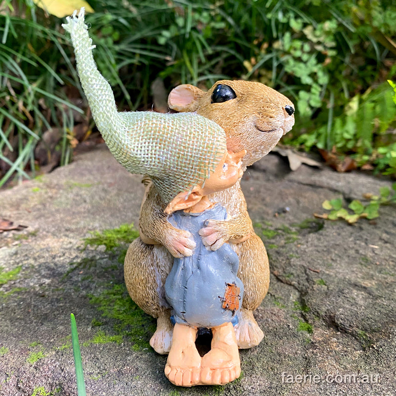 Pixie Boy giving a Cuddle to his Squirrel Friend