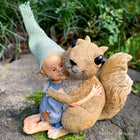 Pixie Boy giving a Cuddle to his Squirrel Friend