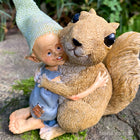 Pixie Boy giving a Cuddle to his Squirrel Friend