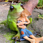 Pixie Boy getting a Cuddle from his Frog Friend