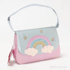 Fairy Essentials .. Fairy Princess Rainbow Purse with a Pastel Butterfly Glitter Wand and Rainbow Dancing Ribbon