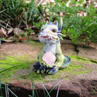 Dragon holding a Pink Rock 12cm