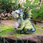 Dragon holding a Pink Rock 12cm