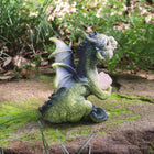 Dragon holding a Pink Rock 12cm