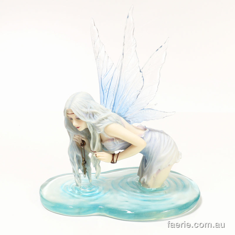 Fairy Figurine 'Fishing For Riddles"  featuring the Artwork of Selina Fenech