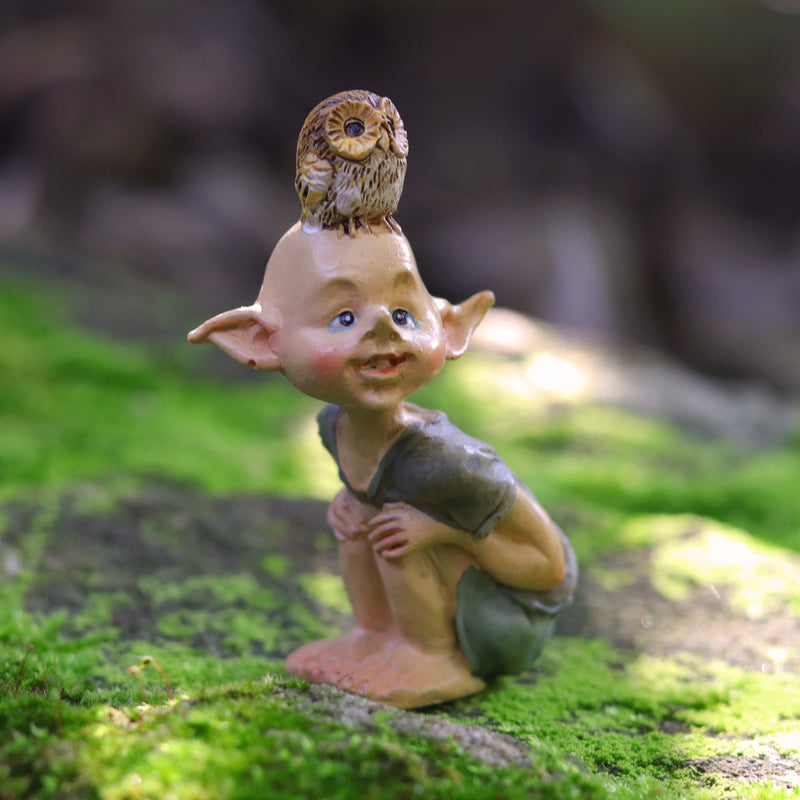 Pixie with Owl Friend