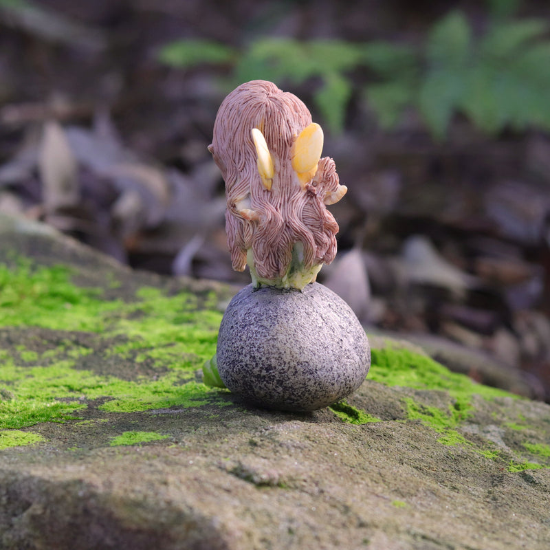 Fairy and Frog Friend on Rock with Heart