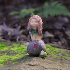 Fairy and Frog Friend on Rock with Heart