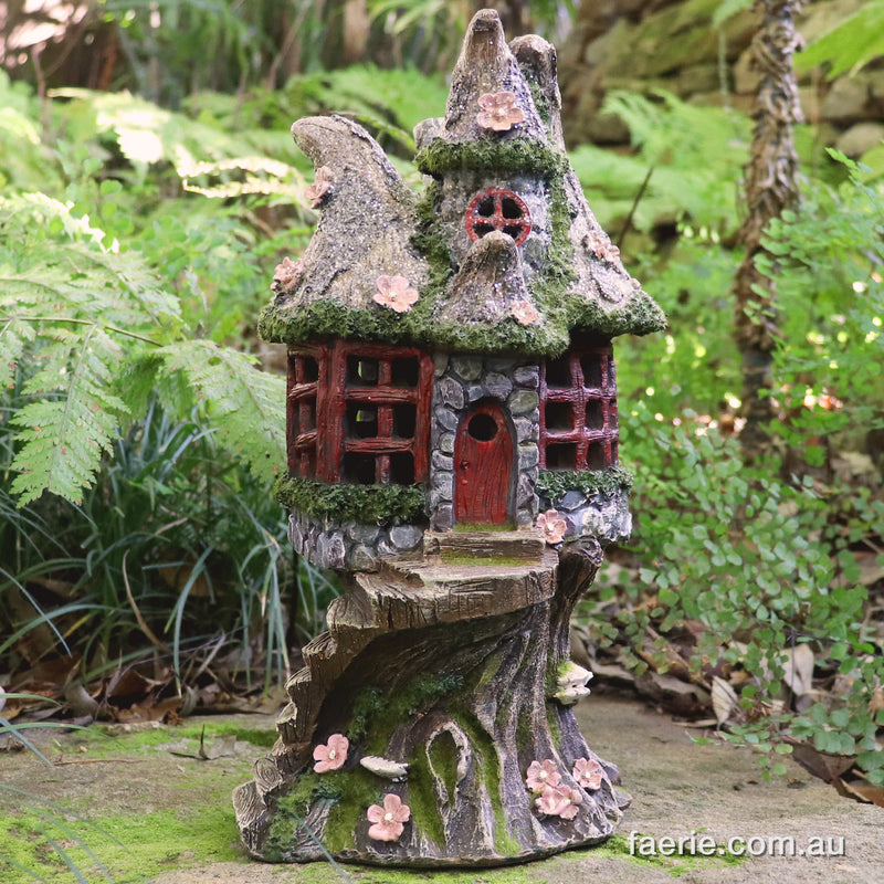 The Glittery Staircase House Fairy Home - (Solar)   Last one...