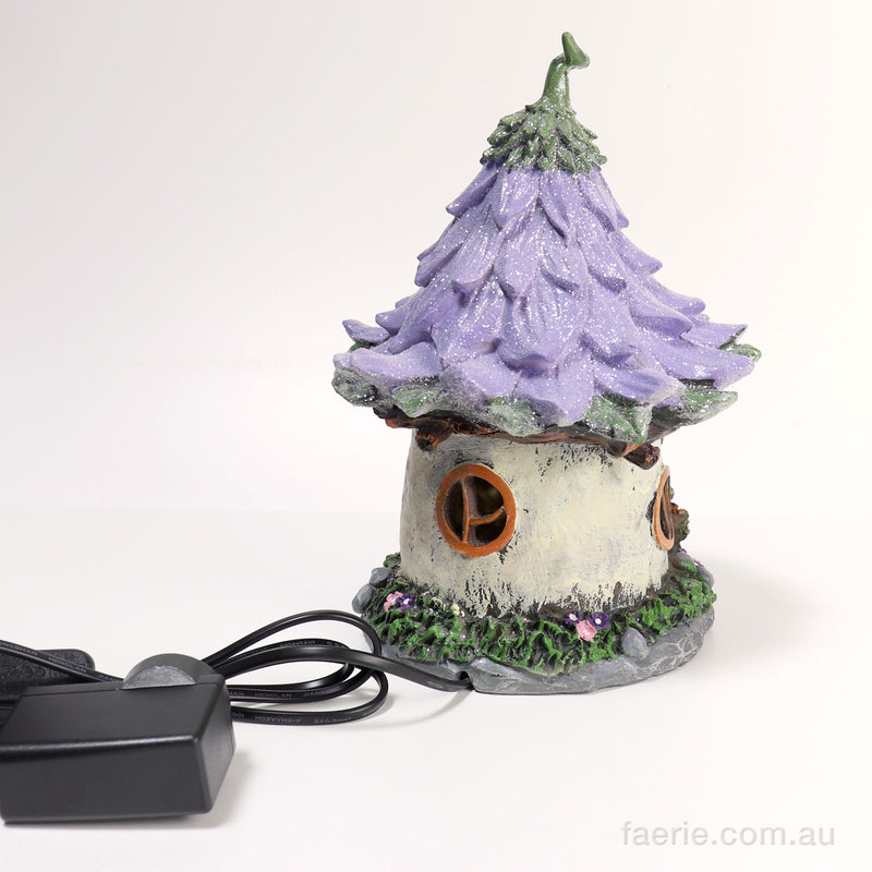 "Purple Flower" Fairy House Night Light