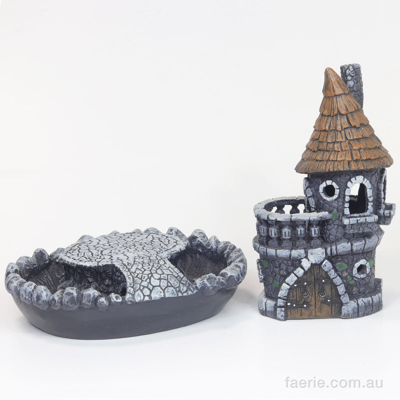 Fiddlehead "The Fairy Castle and Castle Moat" Fairy Home