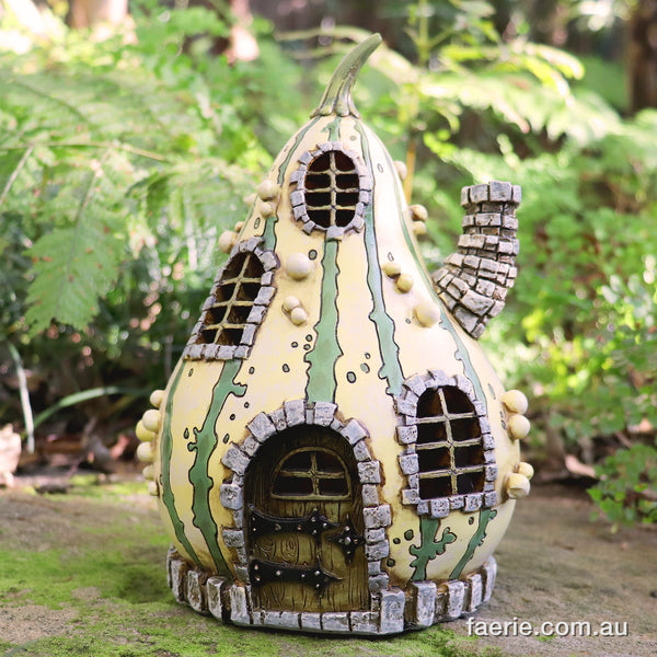 Fiddlehead "The Striped Gourd" Fairy Home