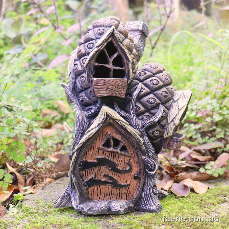 Fiddlehead "The Pine Cone Town House" Fairy Home