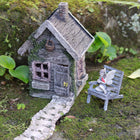 Fairy April's Fairy Shed Hideaway Home with her Comfortable Lazing Chair and Stone Path (Kit)