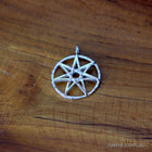 Faerie Star / Elven Star Pendant - Sterling Silver (with a Sterling Silver Circle)