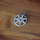 Faerie Star / Elven Star Pendant - Sterling Silver (with a Sterling Silver Circle)